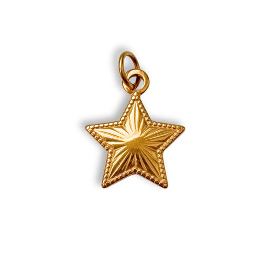 Gold Classic Star Charm