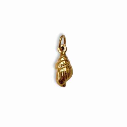 Gold Conch Shell Charm