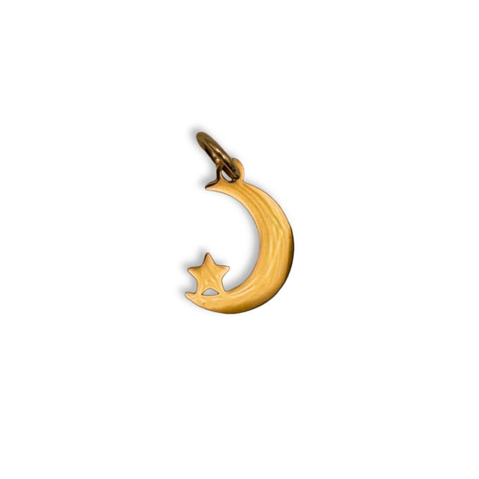 Gold Crescent Moon Charm