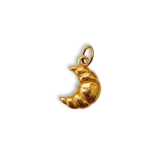 Gold Croissant Charm