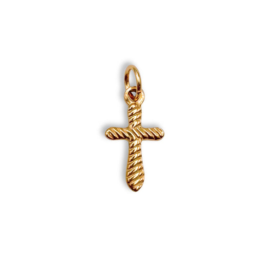 Gold Cross Charm