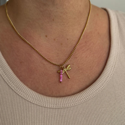 Gold Dragonfly Charm