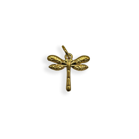 Gold Dragonfly Charm