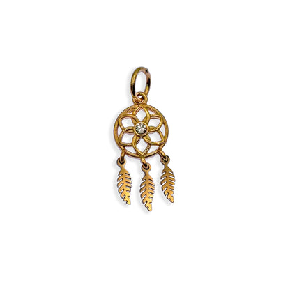 Gold Dreamcatcher Charm