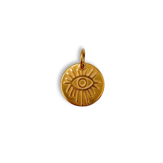 Gold Evil Eye Charm