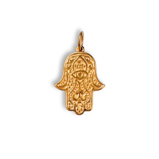 Gold Evil Eye Hand Charm