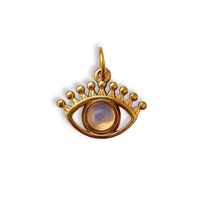 Gold Lustre Evil Eye Charm