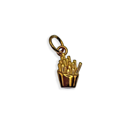 Gold Fries Charm