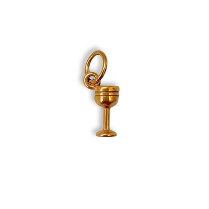 Gold Glass Charm