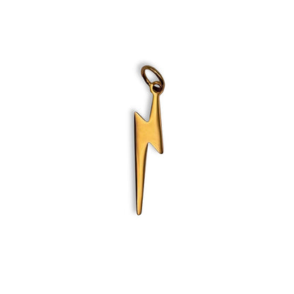 Gold Lightning Bolt Charm