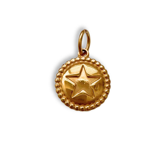 Gold Moon & Star Charm