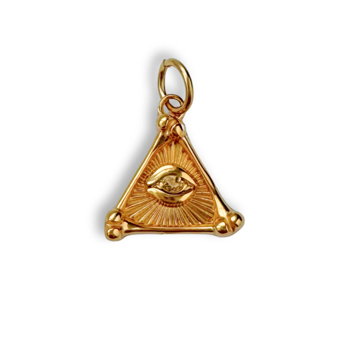 Gold Mystic Triangle Charm