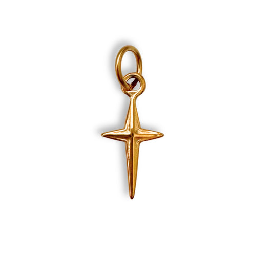 Gold North Star Charm