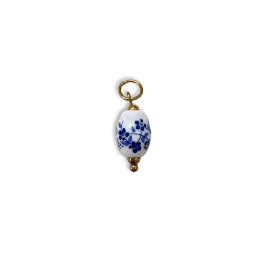 Posy Oval Charm - Gold
