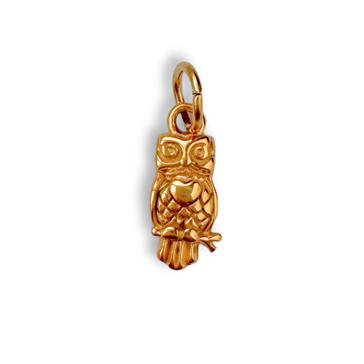 Gold Owl Charm