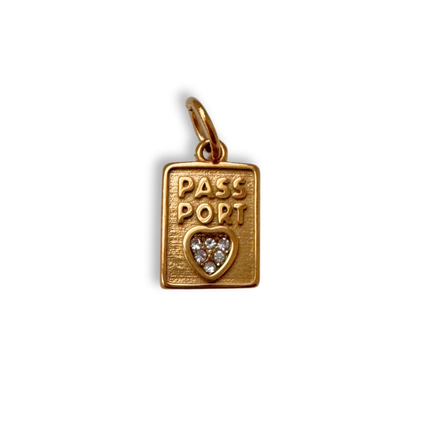 Gold Passport Charm