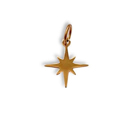Gold Plain Star Charm