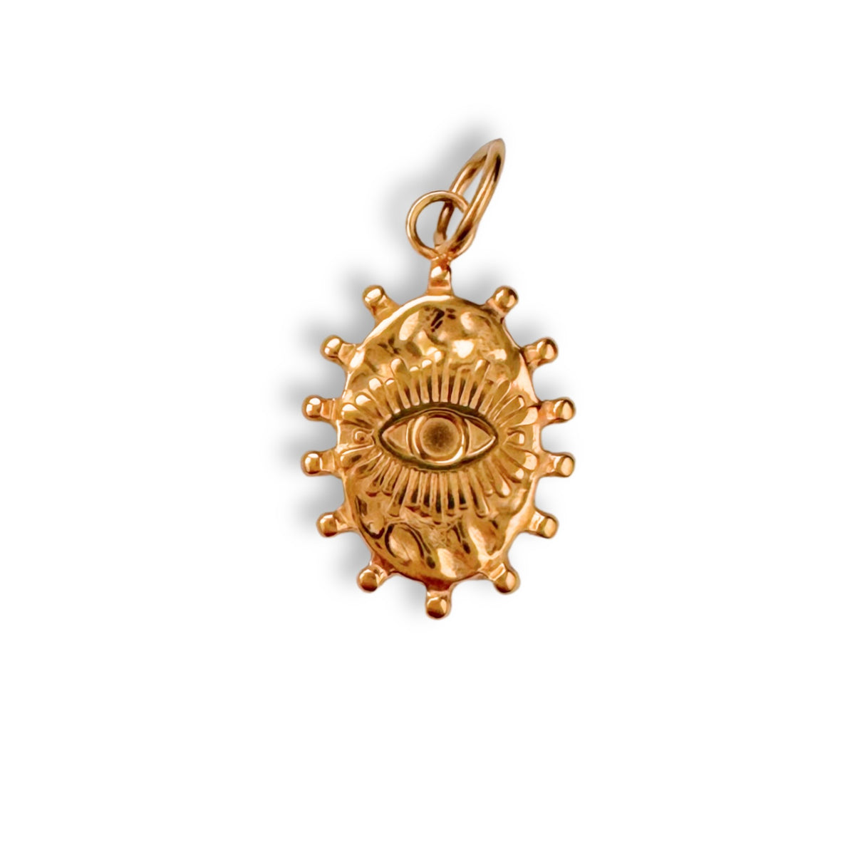 Gold Radiating Eye Charm