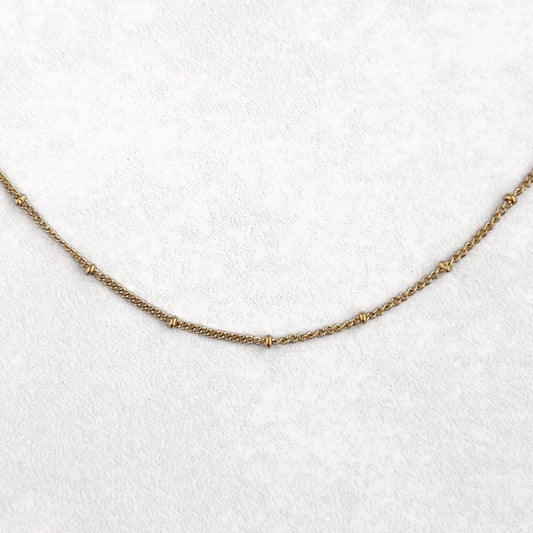 Gold Satellite Charm Necklace