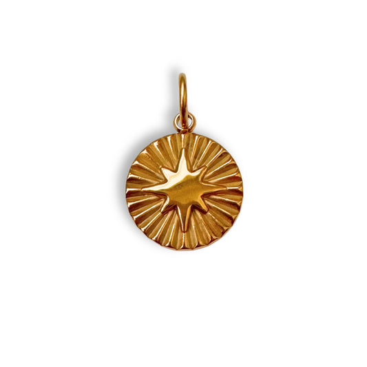 Gold Shining Star Charm