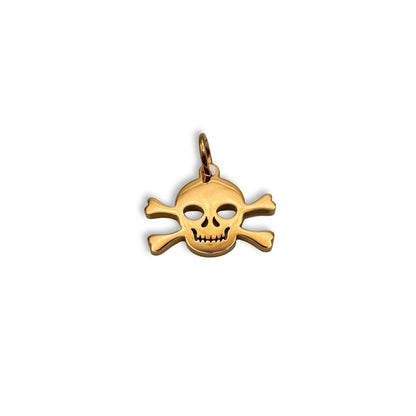 Gold Skull & Crossbone Charm