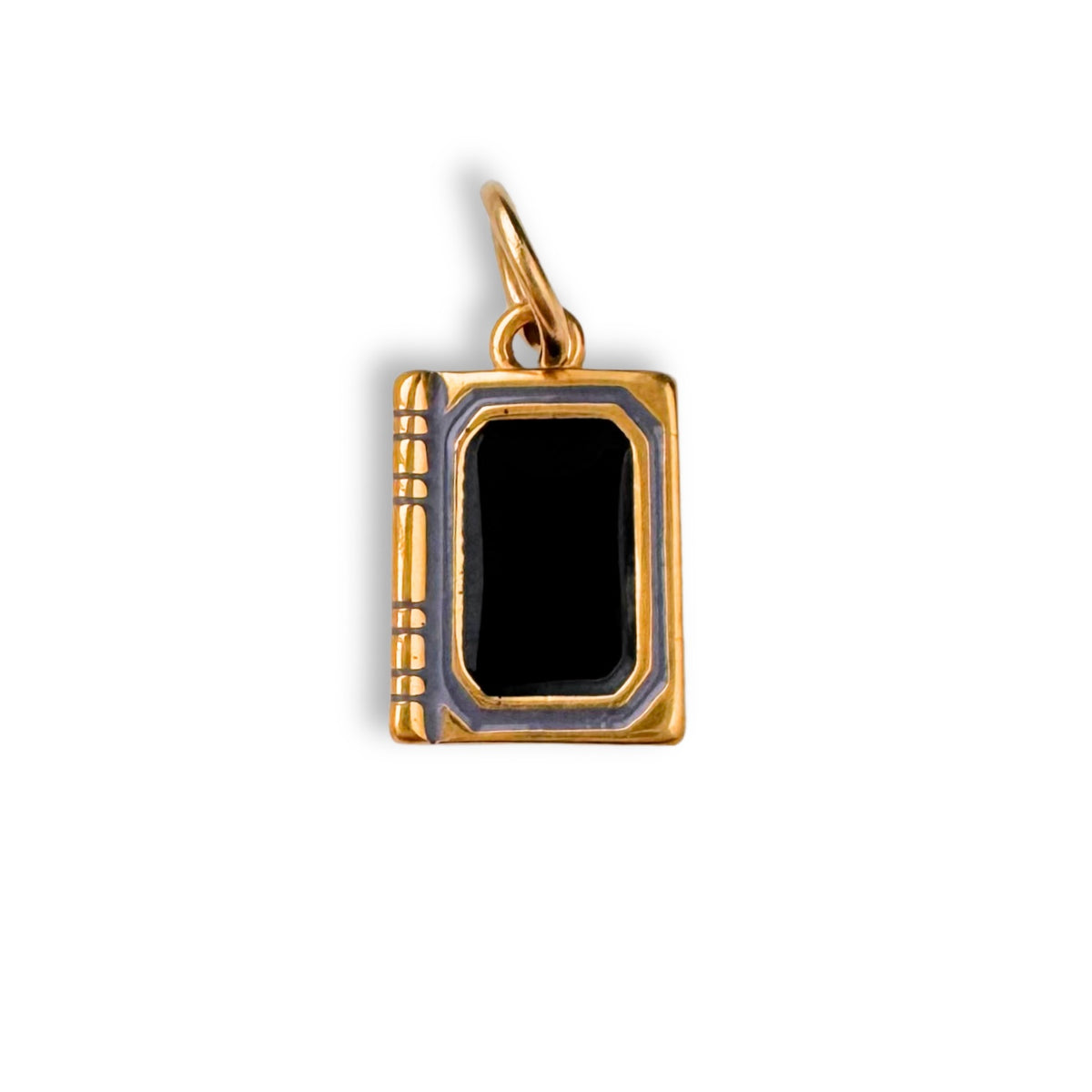 Gold Spell Book Charm