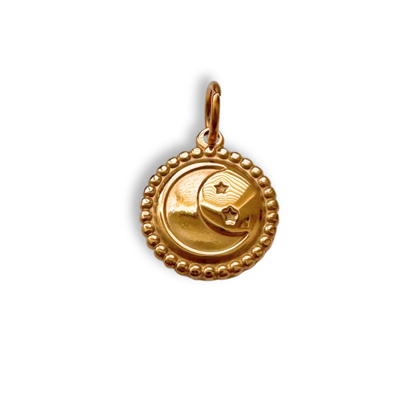 Gold Moon & Star Charm