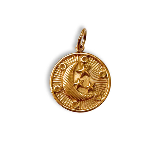 Gold Starry Night Charm