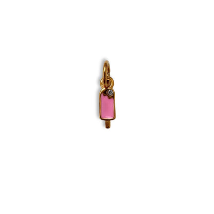 Gold Strawberry Ice Cream Charm