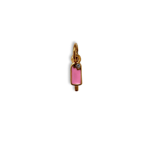 Gold Strawberry Ice Cream Charm