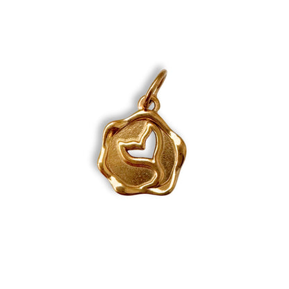 Gold Fishtail Charm - Cutout