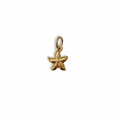 Gold Small Starfish Charm
