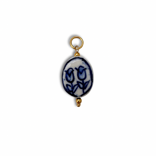Large Tulip Charm - Gold