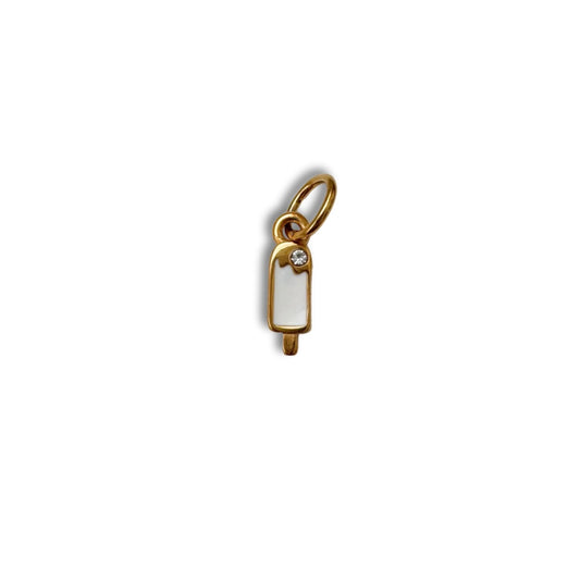 Gold Vanilla Ice Cream Charm