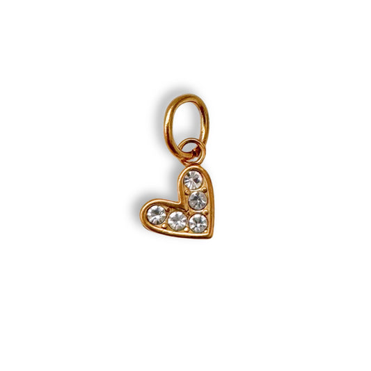 Gold Jewel Heart Charm
