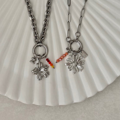 Silver Cherry Blossom Charm