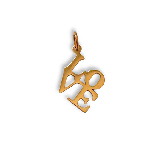 Gold LOVE Charm