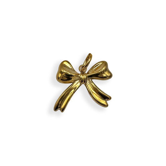 Gold Midi Bow Charm