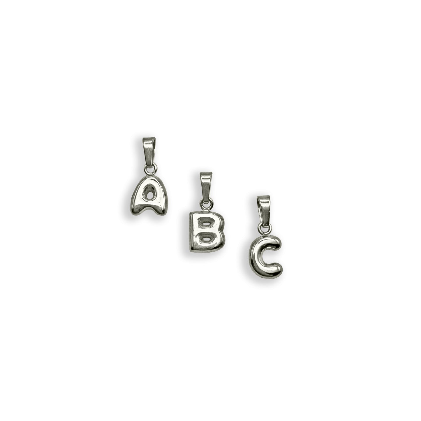 Mini Initial Charm - Silver