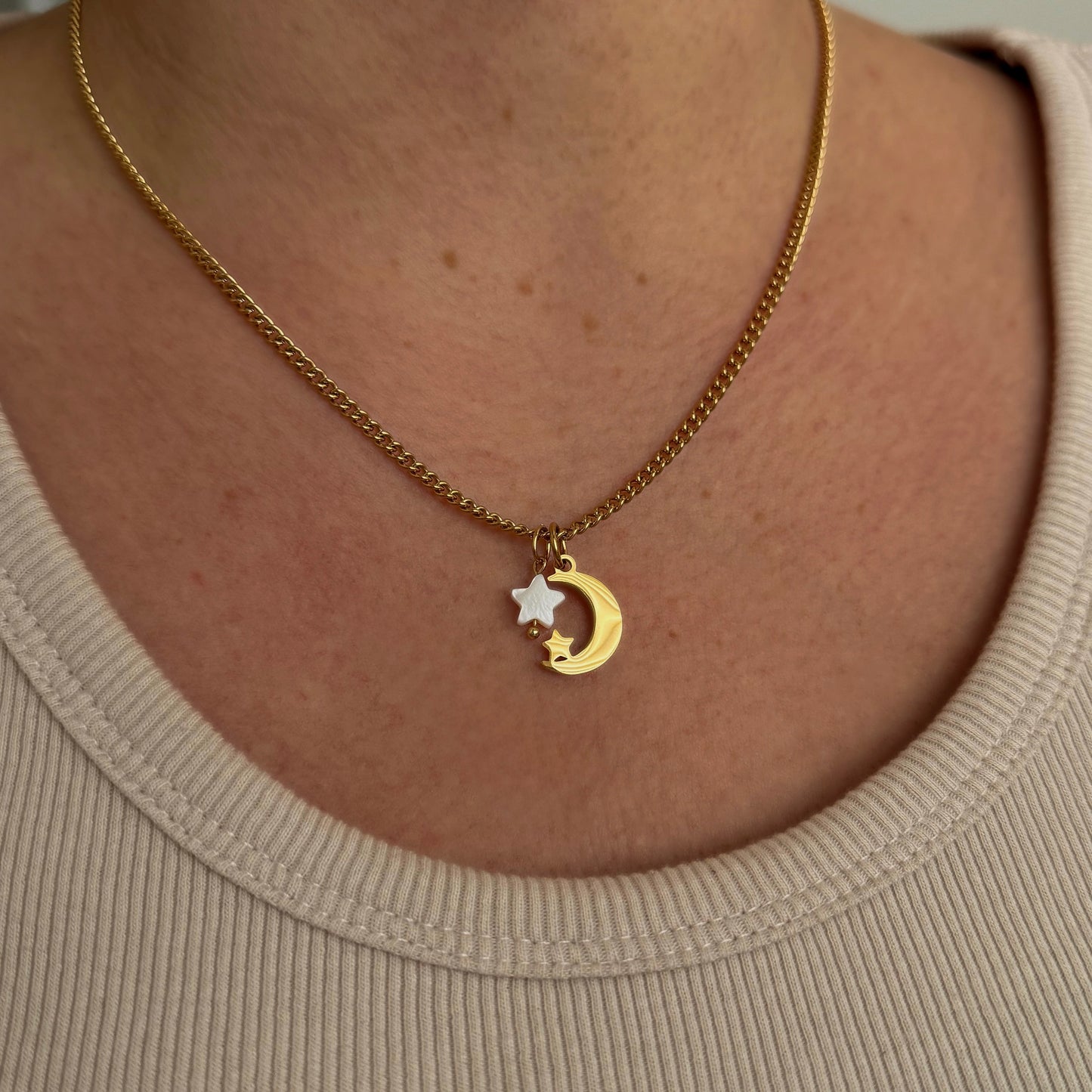 Gold Crescent Moon Charm