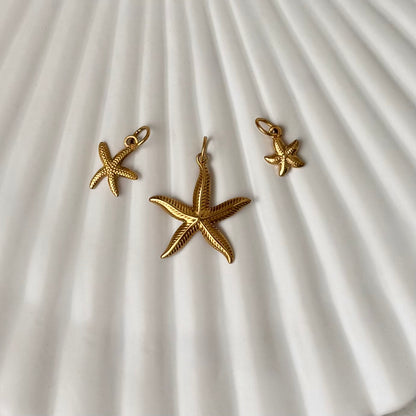 Gold Starfish Charm