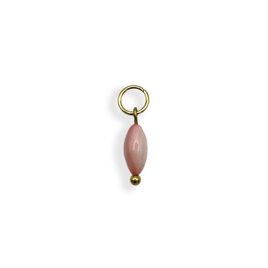 Pink Pearl Charm - Gold