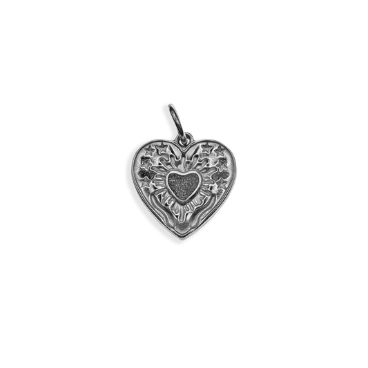 Silver Leila Heart Charm