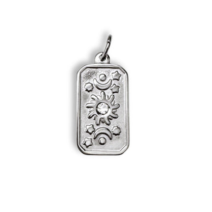Silver Celestial Tarot Charm