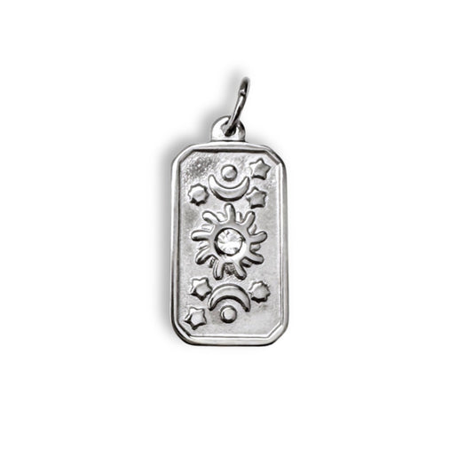 Silver Celestial Tarot Charm