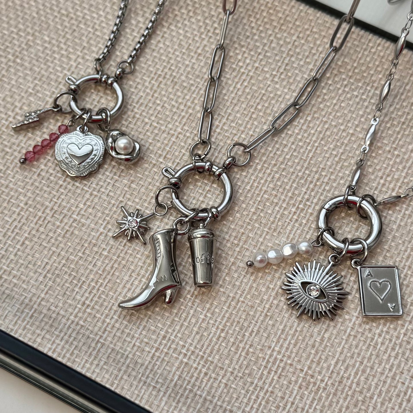 Silver Cowboy Boot Charm - Large