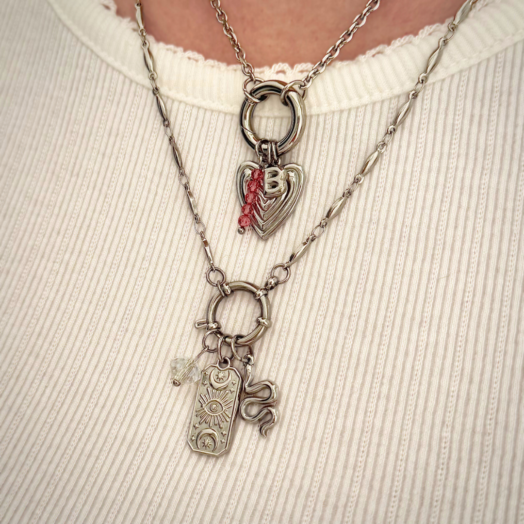 Silver Serpent Charm