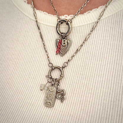 Silver Serpent Charm