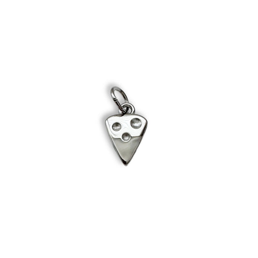 Silver Cheese Charm