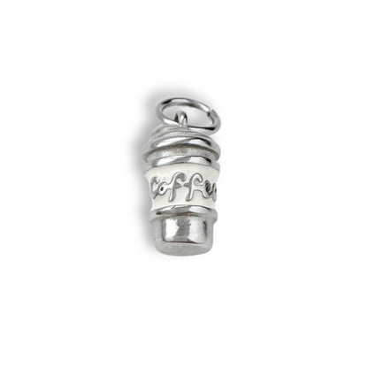 Silver Coffee Charm